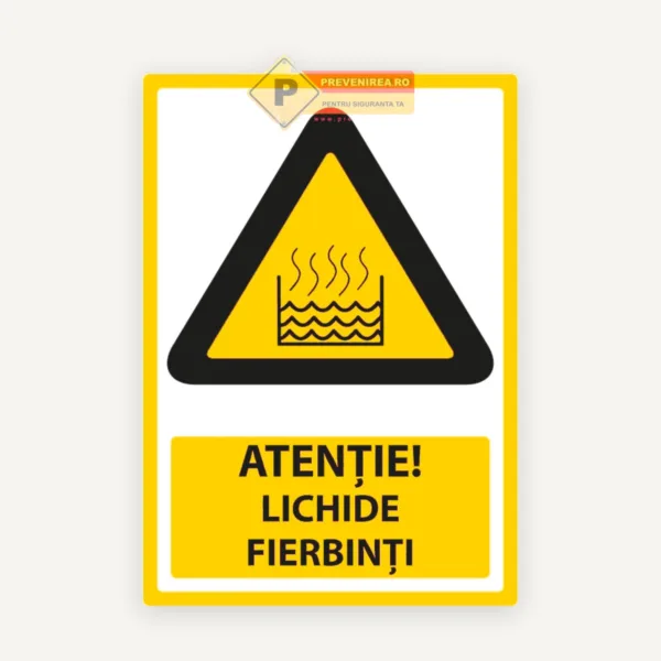 Semn pentru lichide fierbinti