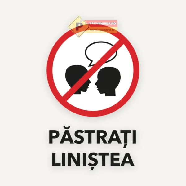 Semn pentru pastrati linistea