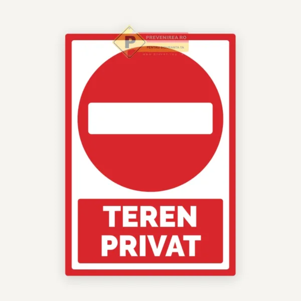 Semn pentru teren privat