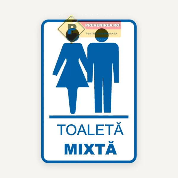 Semn pentru toaleta mixta