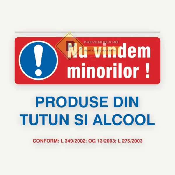 Semn pentru tutun si alcool