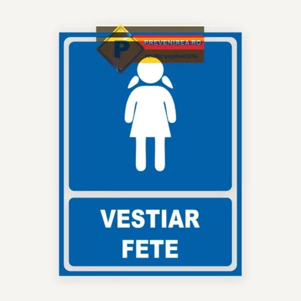 Semn pentru vestiar fete