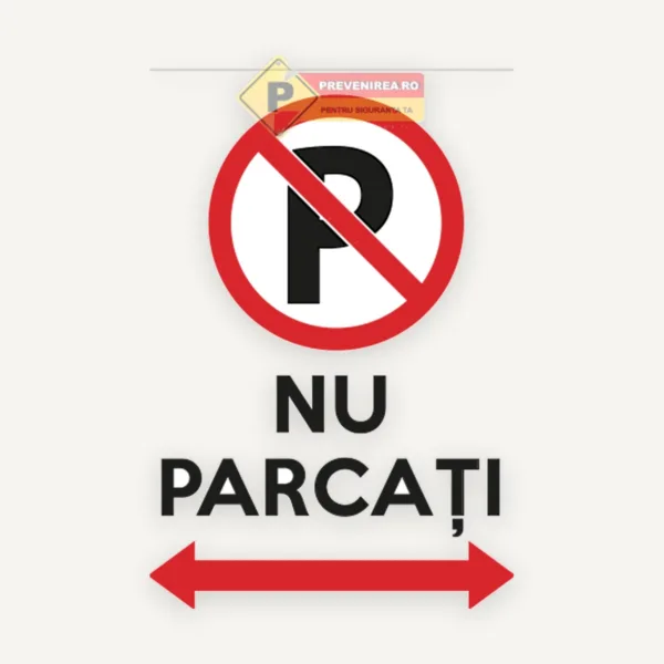 Semn personalizat nu parcati