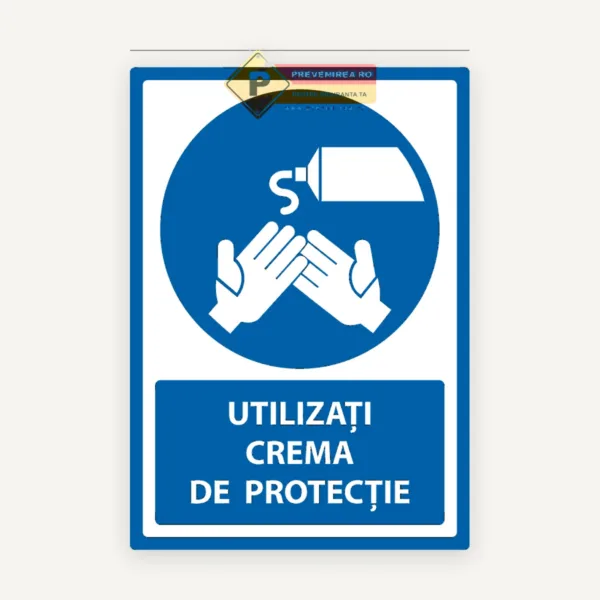 Semne pentru crema de protectie