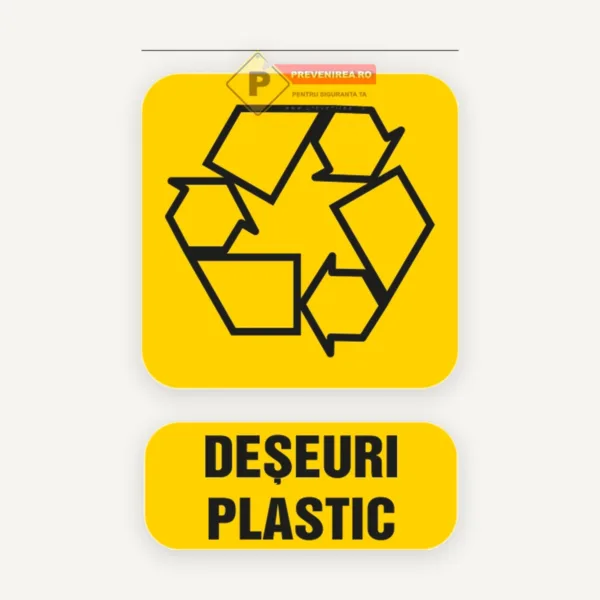 Semne pentru deseuri plastic