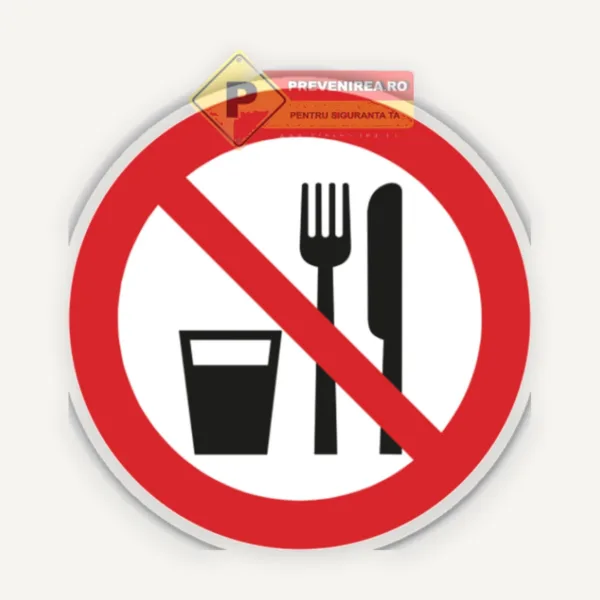 Semne pentru interzicerea alimentelor și băuturi