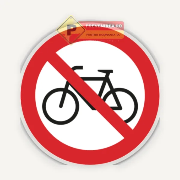 Semne pentru interzicerea bicicletelor