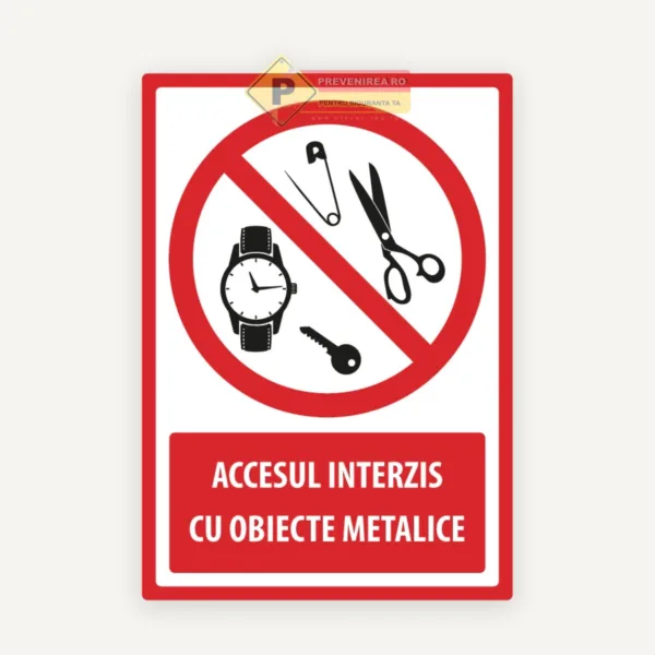 Semne pentru obiecte metalice