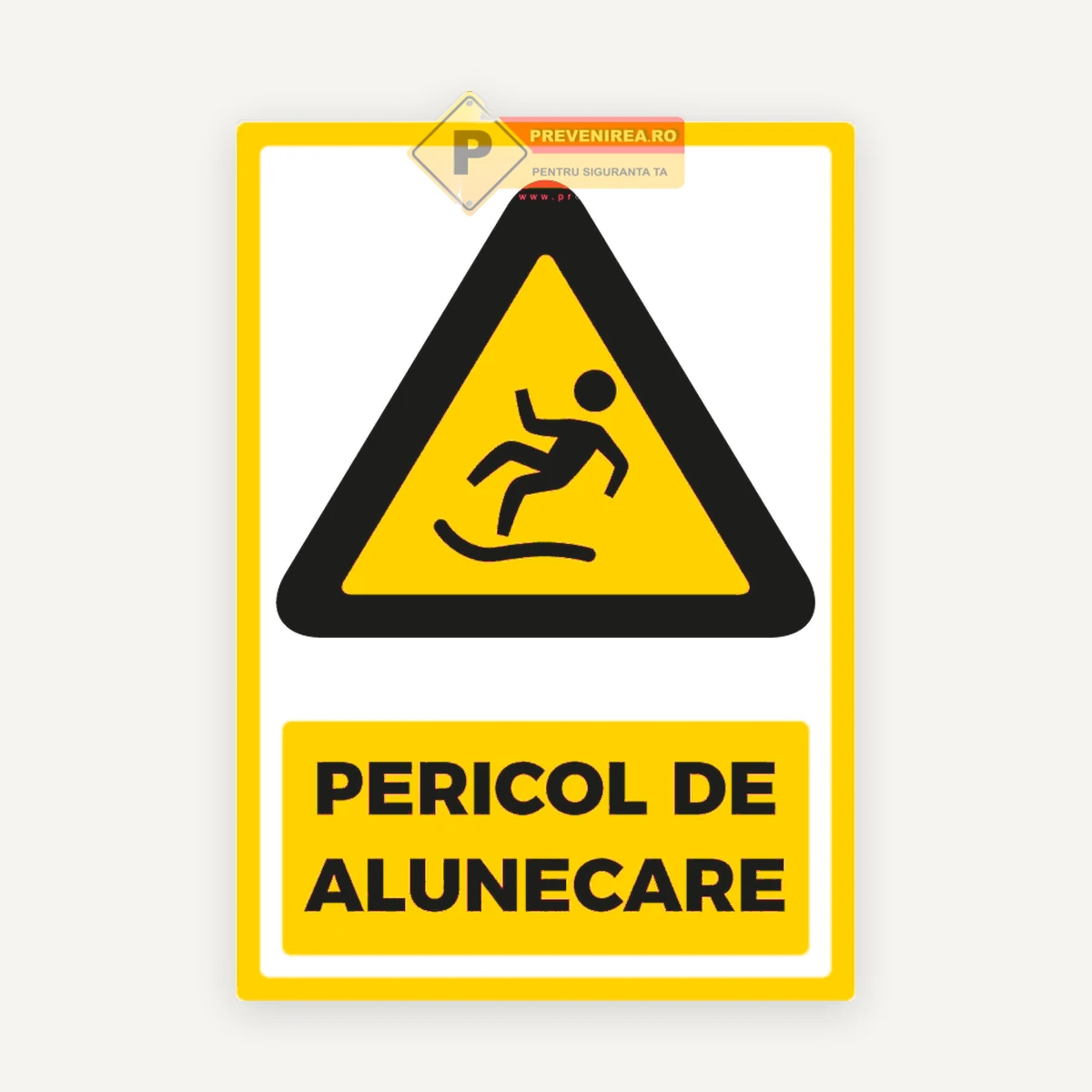 Semne pentru pericol de alunecare