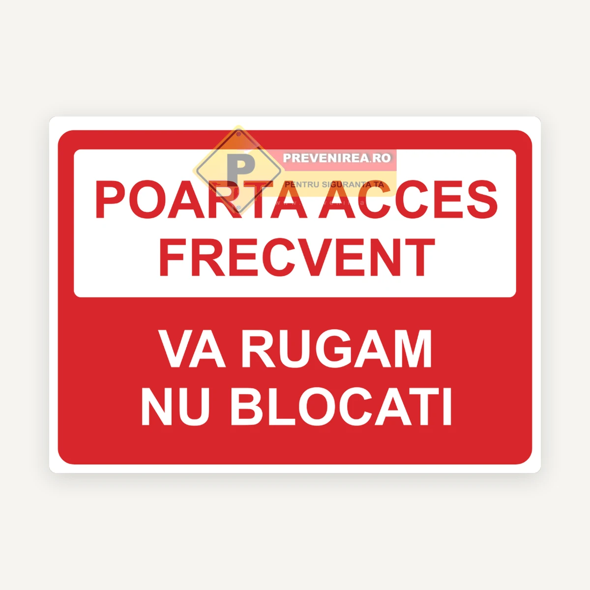 Semne pentru poarta de acces