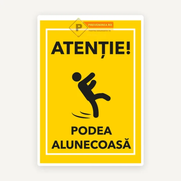 Semne pentru podele alunecoase