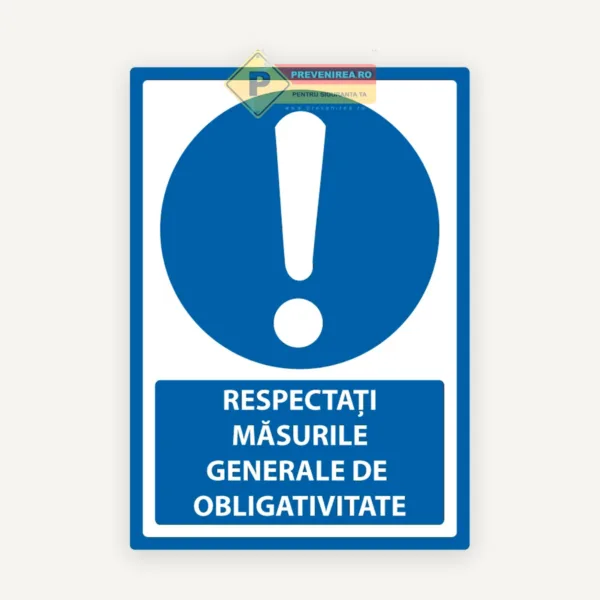 Indicator respectati masurile generale de obligativitate