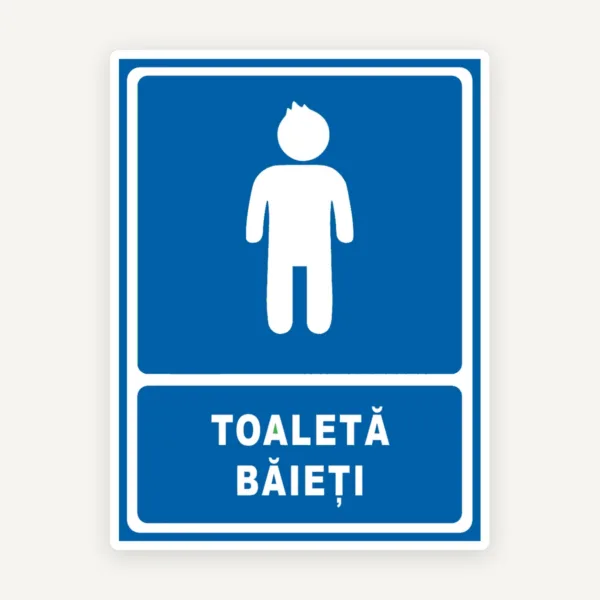 Indicator Toaletă Băieți | Semnalizare WC