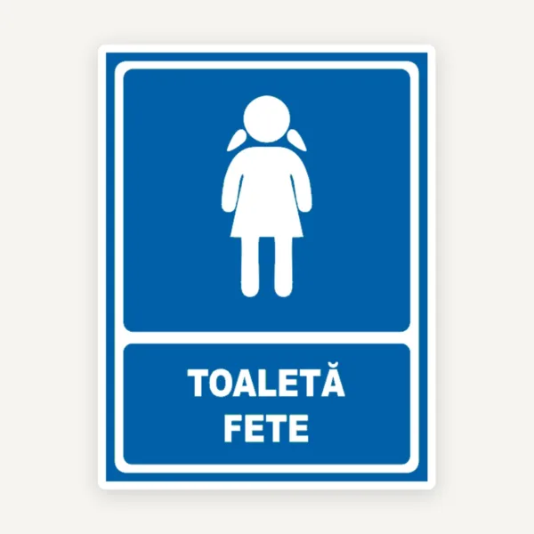 Indicator WC Fete - Plăcuță Semnalizare Toaletă