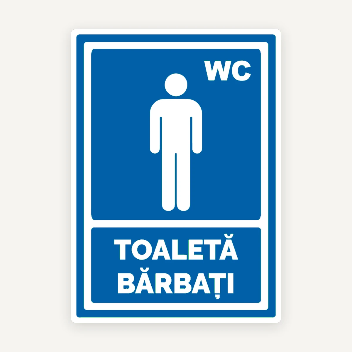Indicator Toaletă Bărbați WC - Semn Ușă Baie Masculină