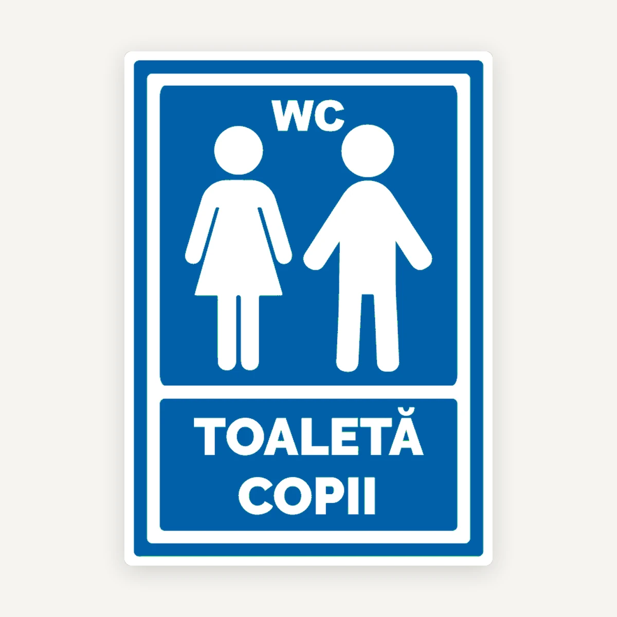 Indicator Toaletă Copii - Semnalizare WC