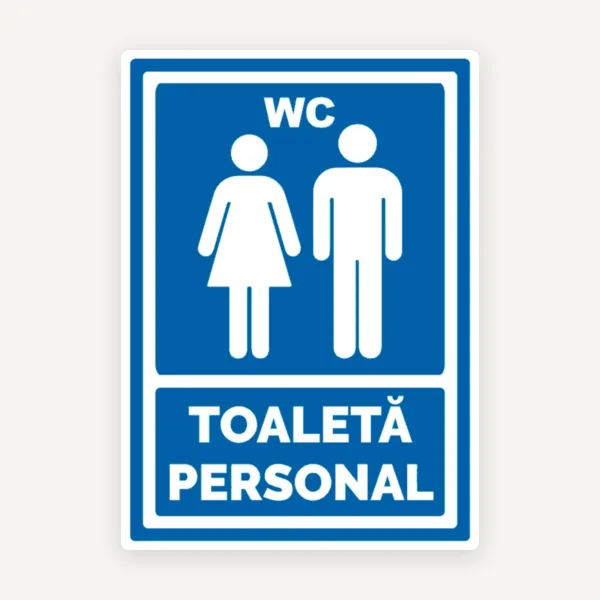 Semn Toaletă Personal wc