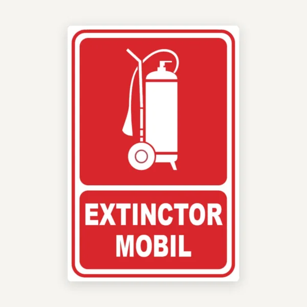 Indicator pentru Extinctor Mobil - Semnalizare Stingător Incendiu