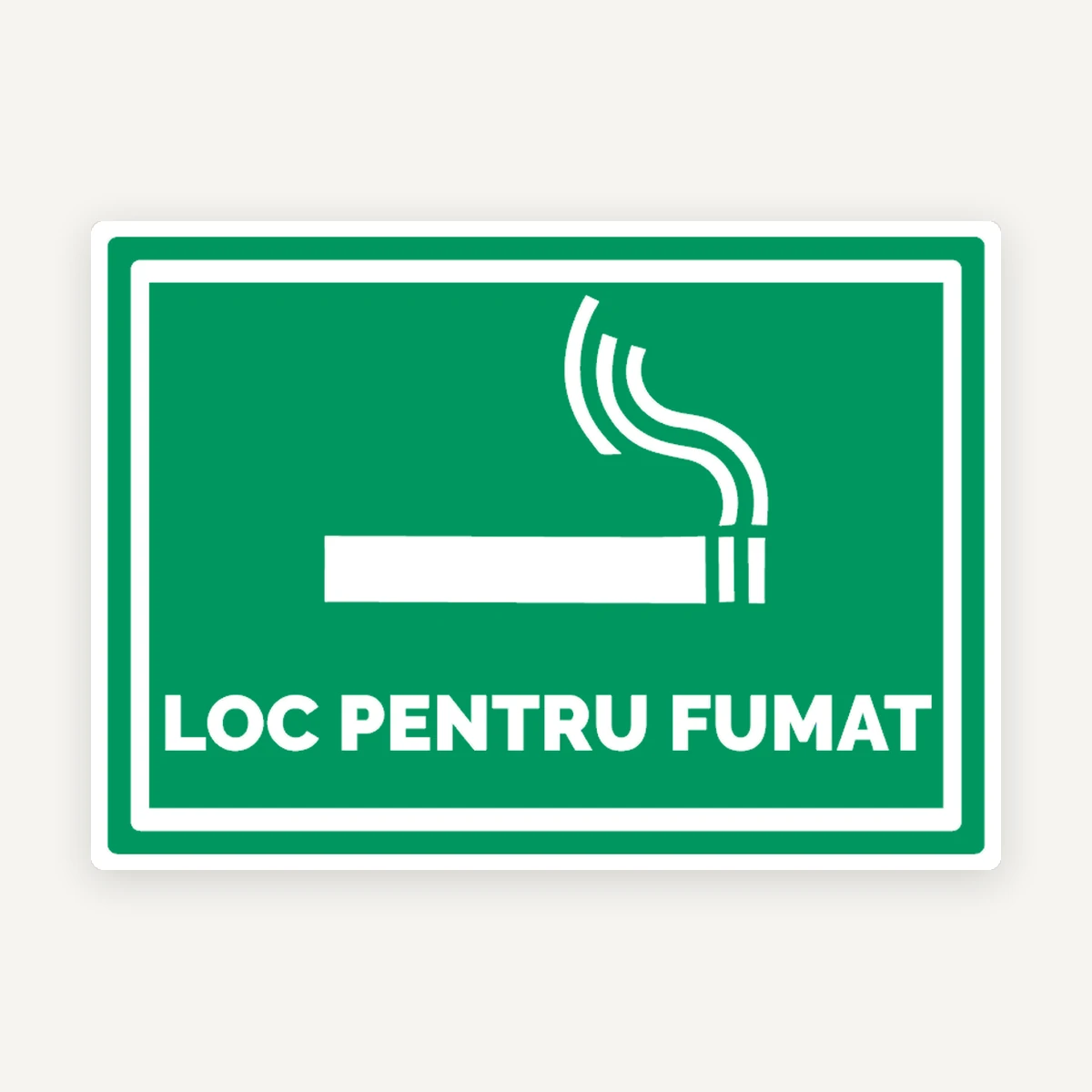 Indicator Loc pentru Fumat - Semn Fumat pentru Spații Special Amenajate