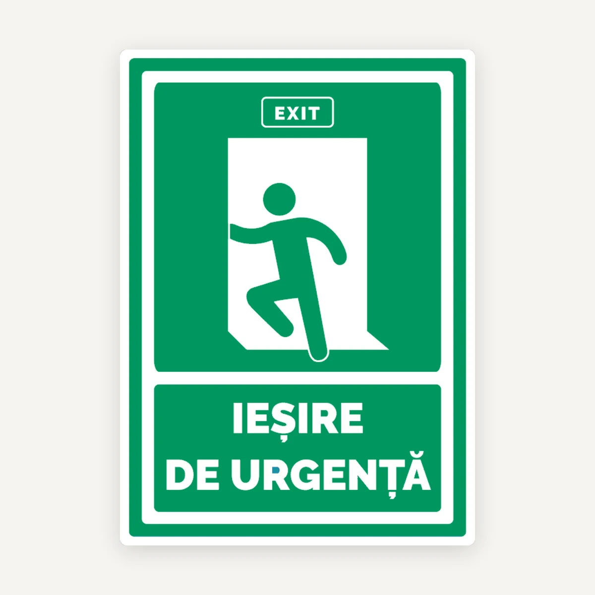 Semn EXIT / Ieșire de Urgență” - Semnalizare pentru Evacuare și Siguranță
