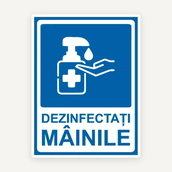 Indicator dezinfectati mainile