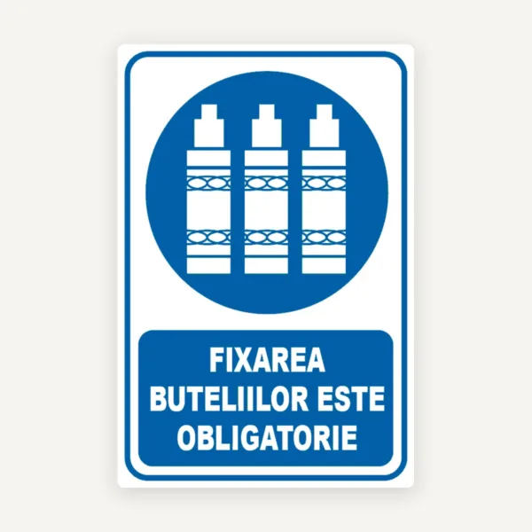 Indicator fixarea buteliilor este obligatorie