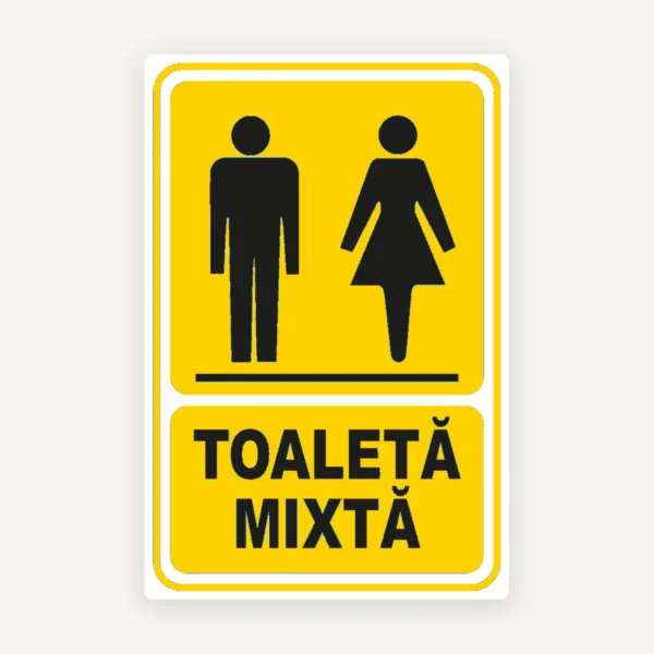 Indicator galben toaleta mixta