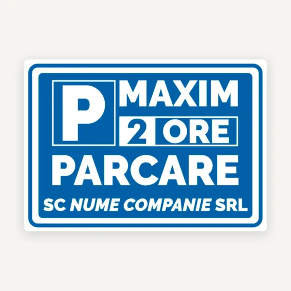 indicator maxim 2 ore parcare