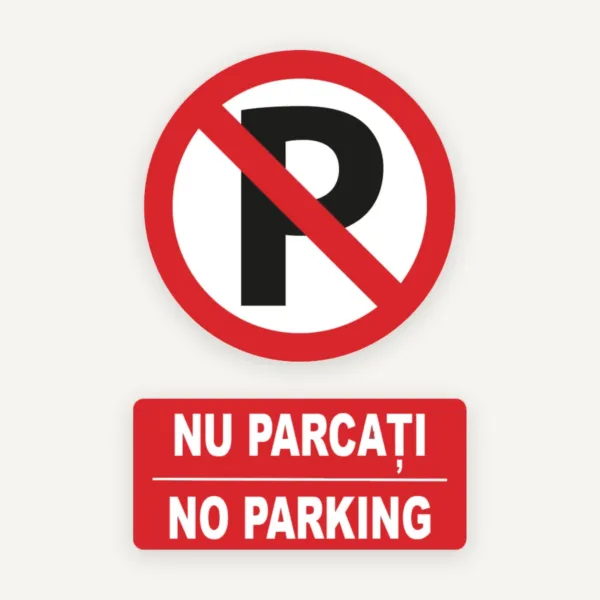 indicator nu parcati no parking
