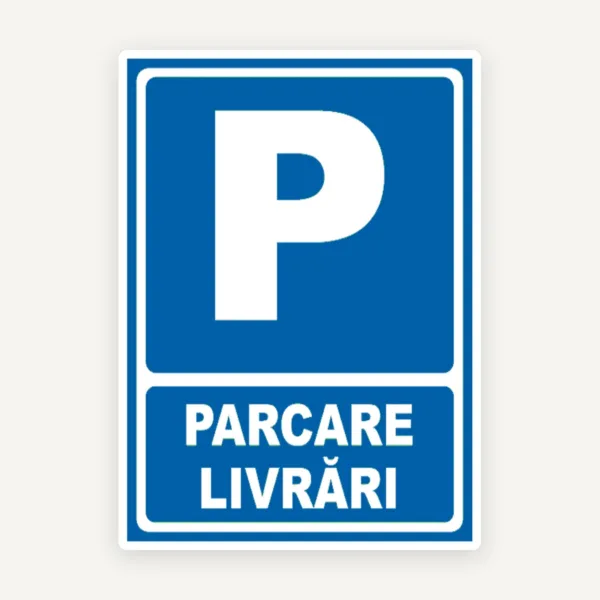 Indicator parcare livrari