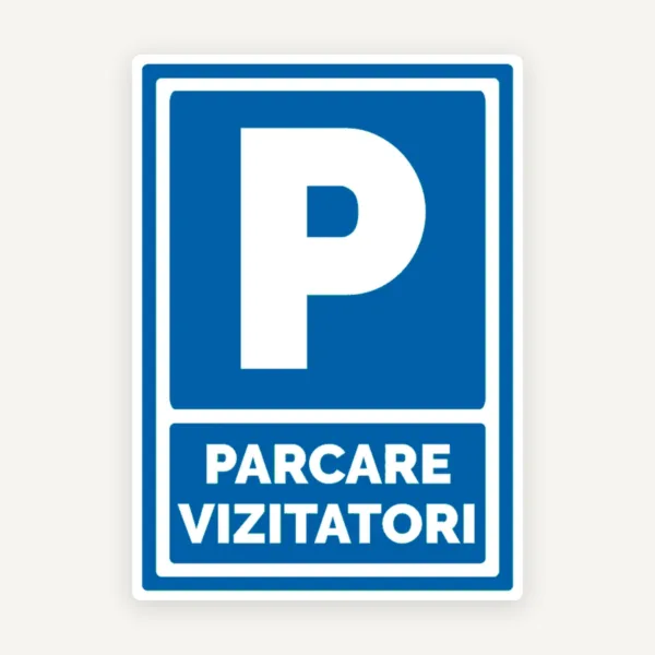 Indicator parcare vizitatori