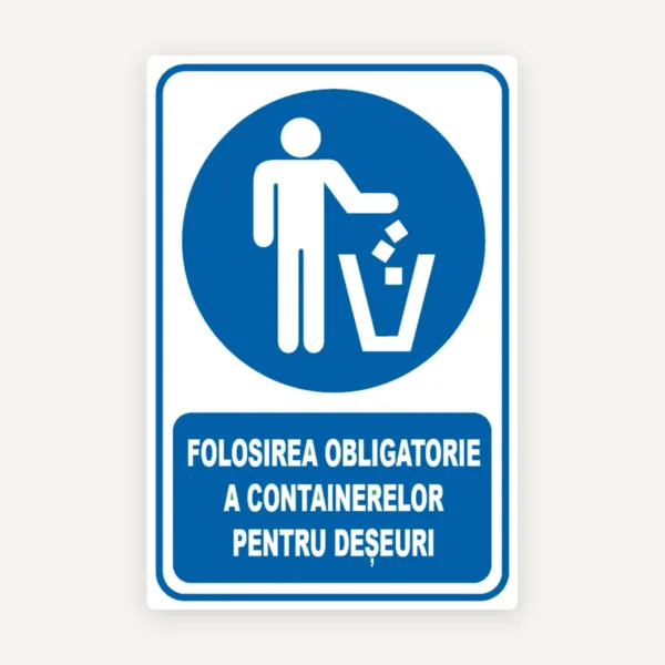 Indicator pentru containerele de curatenie