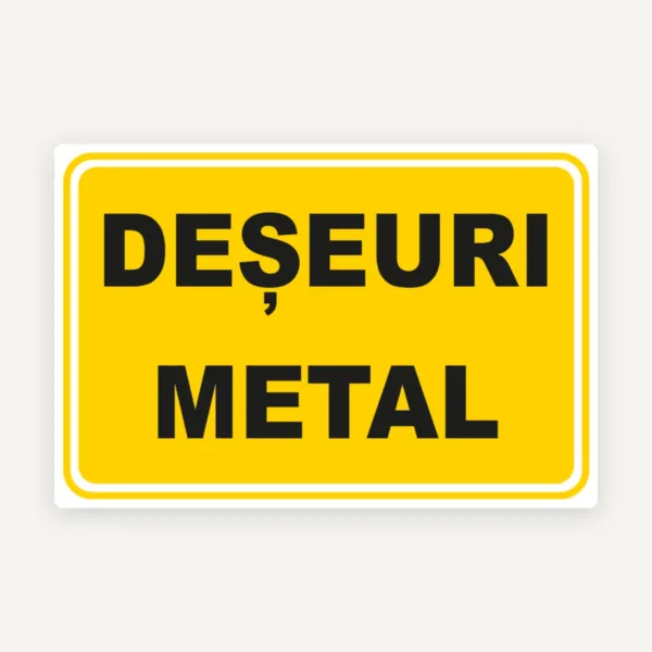 Indicator pentru deseuri metal