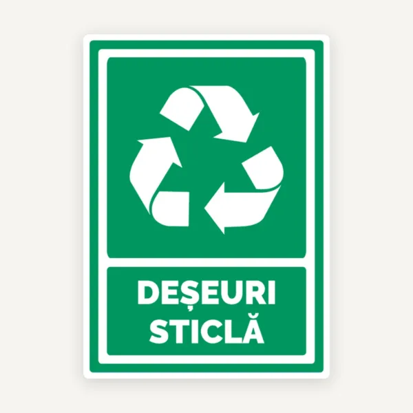 Indicator pentru deseuri sticla