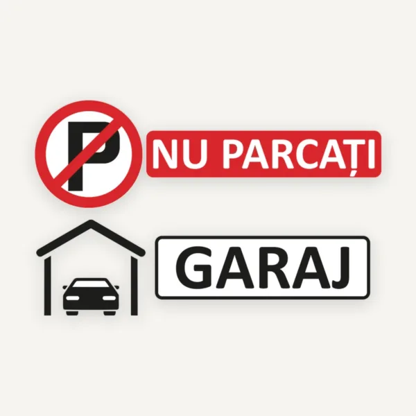 Indicator pentru garaj nu parcati