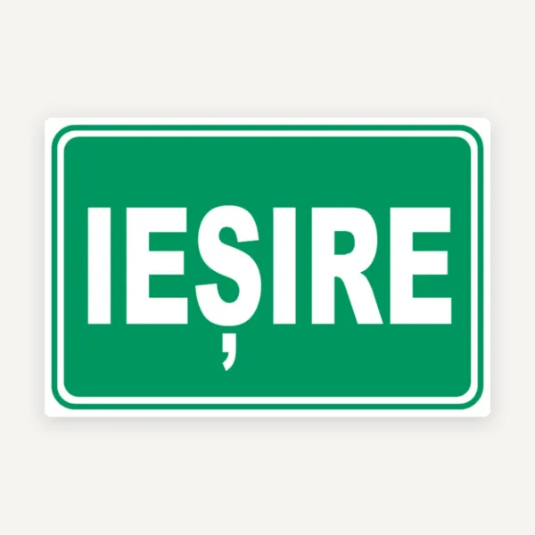 Indicator pentru Ieșire - Semn de Ieșire