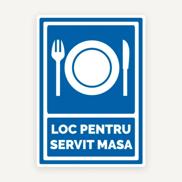 Indicator pentru loc de servit masa
