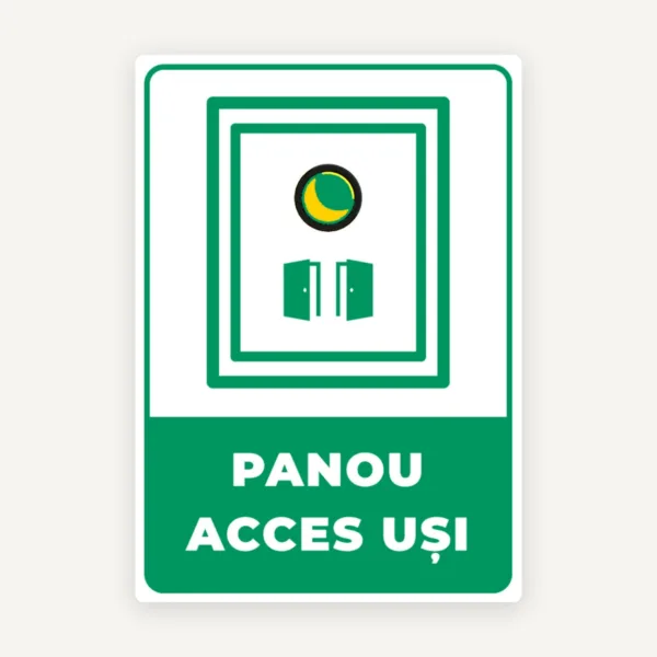 Indicator pentru panou acces usi