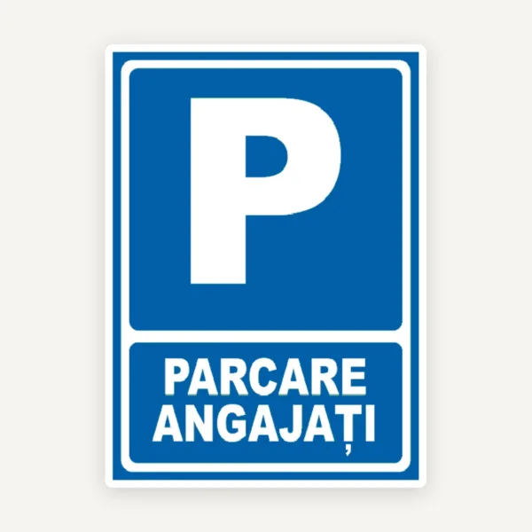 Indicator pentru parcare angajati