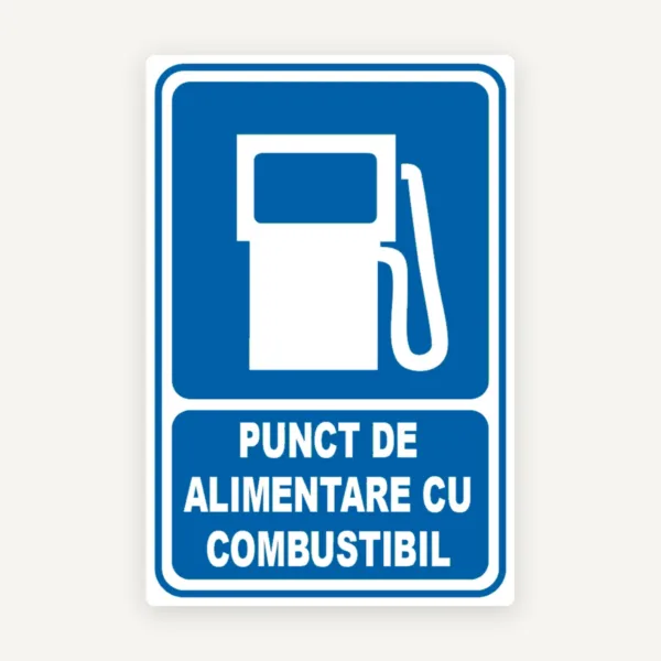 Indicator pentru punct de alimentare cu combustibil