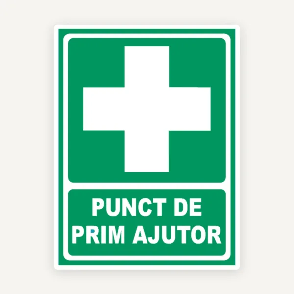 Indicator pentru punct de prim ajutor