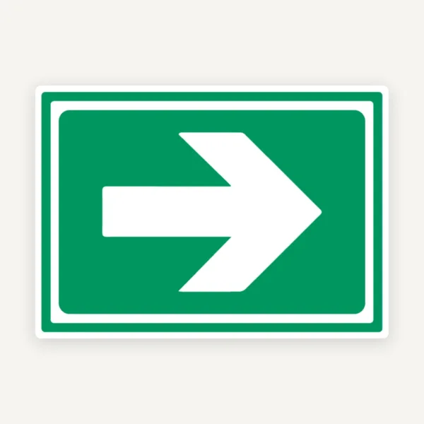 Indicator pentru salvare cu sageata