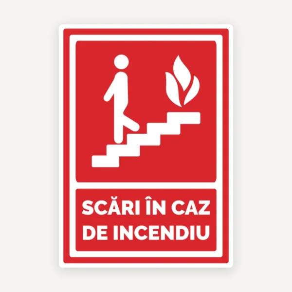 Indicator pentru scari in caz de incendiu