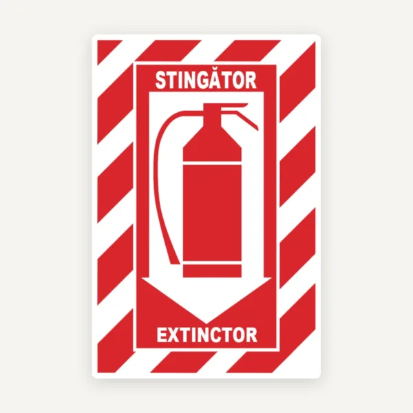 indicator pentru stingator si extinctor