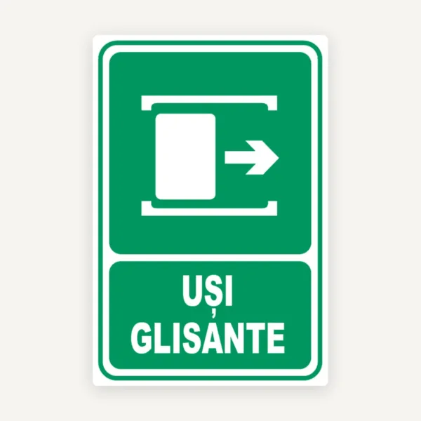 Indicator pentru usi glisante