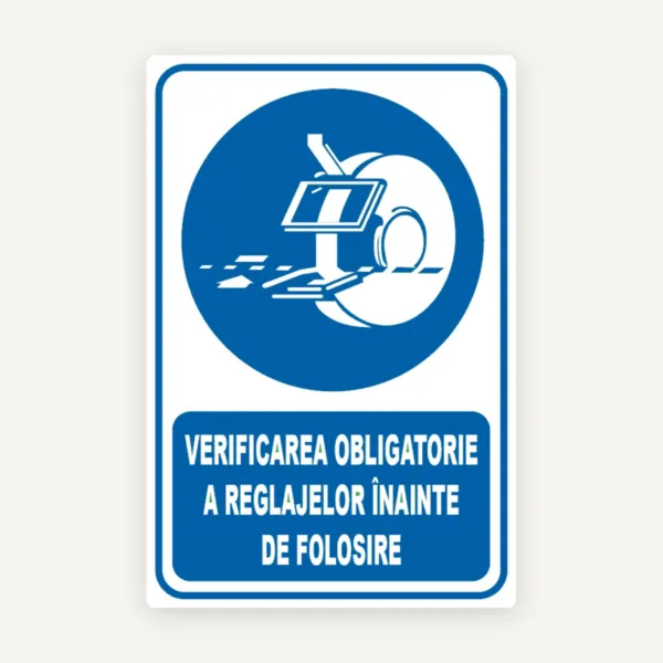 Indicator pentru verificarea utilajelor inainte de pornire