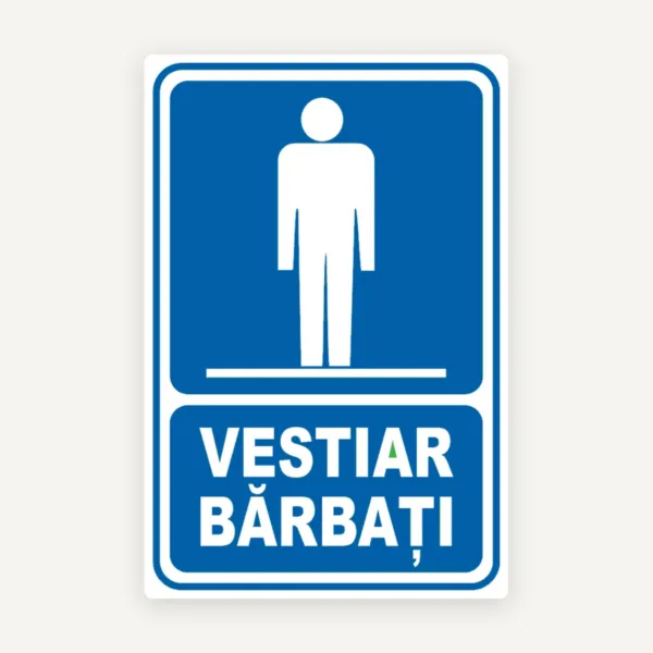 indicator pentru vestiar barbati