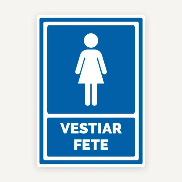 indicator pentru vestiar fete