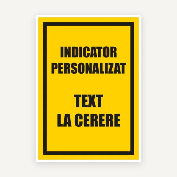 Indicator personalizat cu text la cerere