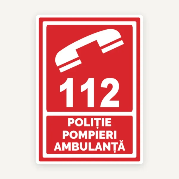 Indicator politie salvare si ambulanta 112